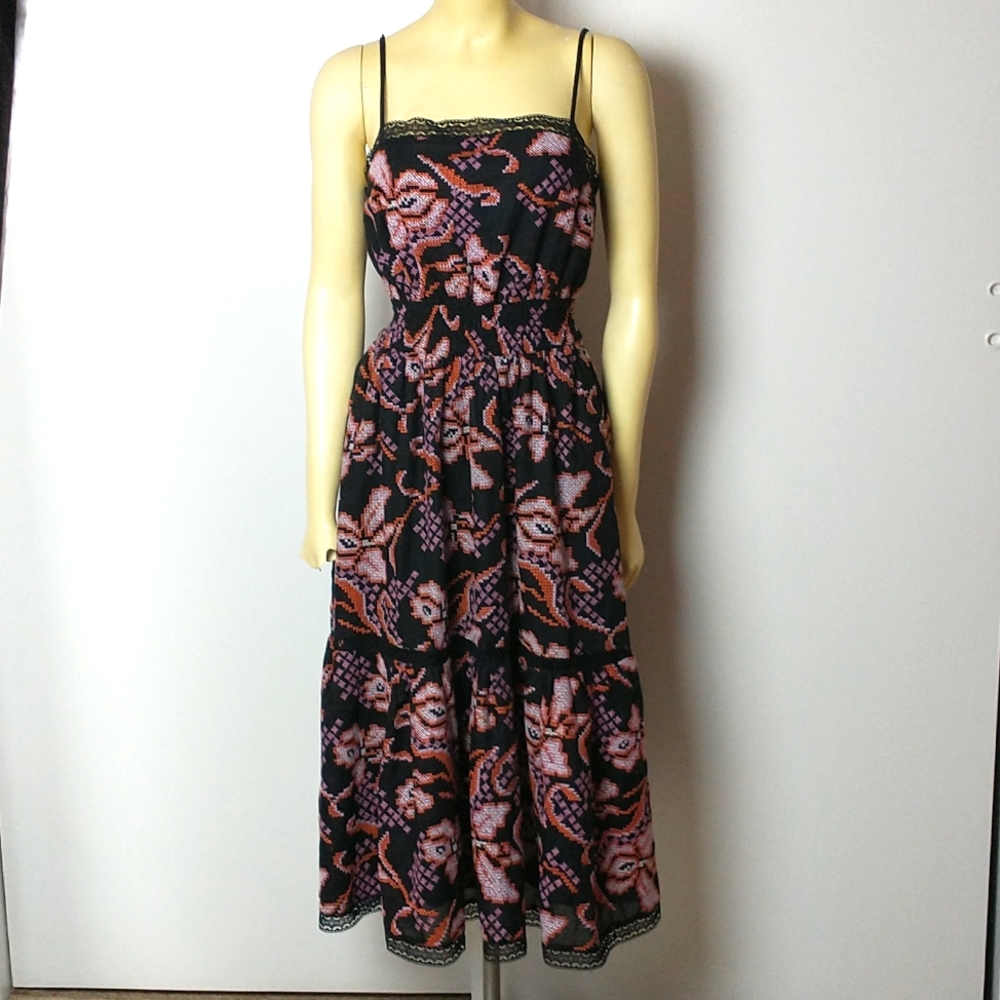 Anthropologie embroidered black motif dress - Picture 16 of 17